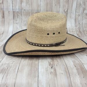 Resistol Hicktown Jason Aldean Collection Straw Cowboy Hat size Medium